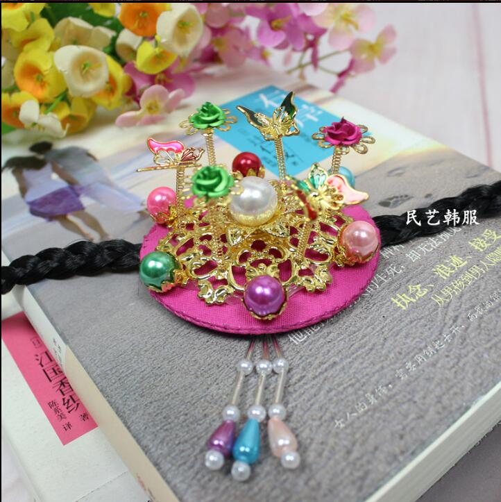 Hanbok Hair Pin - Tradizione coreana copricapo minoranza matrimonio forcina