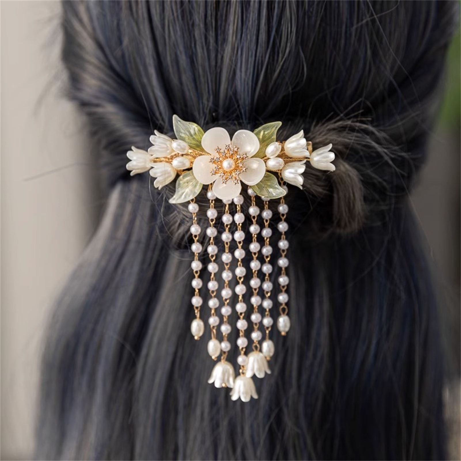 Hanbok Hair Pin - Fermaglio per capelli vintage con nappa